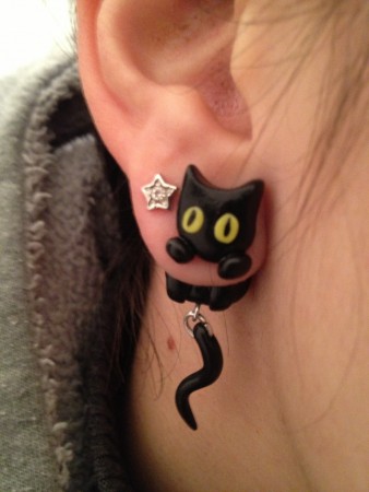 Orecchini fatti completamente a mano in pasta polimerica infrangibile